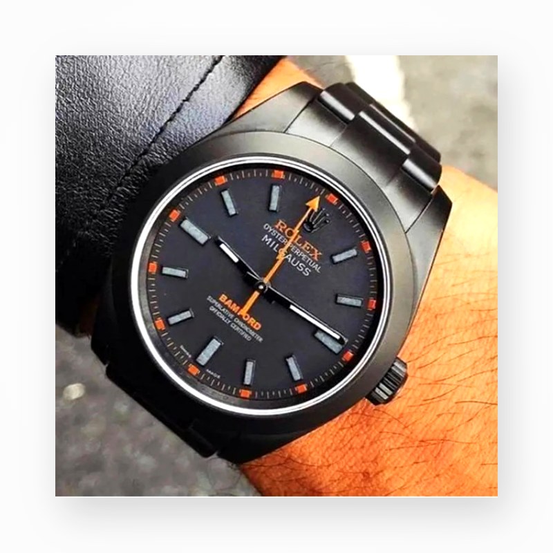 Rolex RX-213 Milgauss Banford ângulo 4